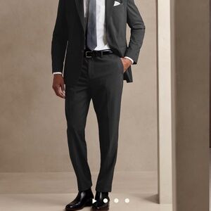 Banana Republic Modern Classic Heather Suit Trouser Charcoal Gray
